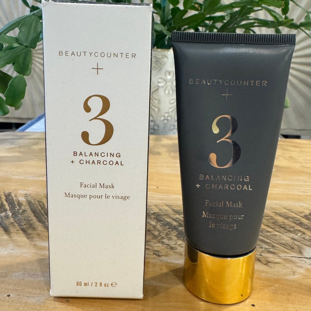 Beautycounter+ Balancing Charcoal Facial Mask No. 3 | 2 fl oz/60ml New in Box